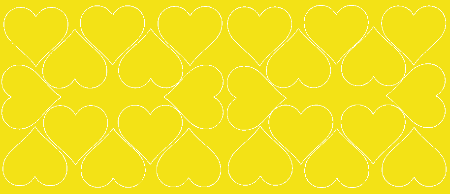 Naklejki na ścianę serca walentynki żółty połysk 7 cm