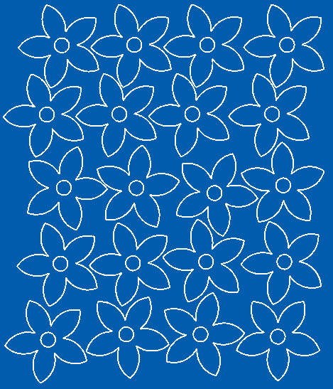 Naklejki na ścianę kwiatki 20 szt niebieski z połyskiem