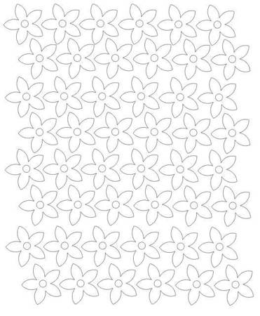 Naklejki na ścianę kwiatki 48 szt białe z połyskiem